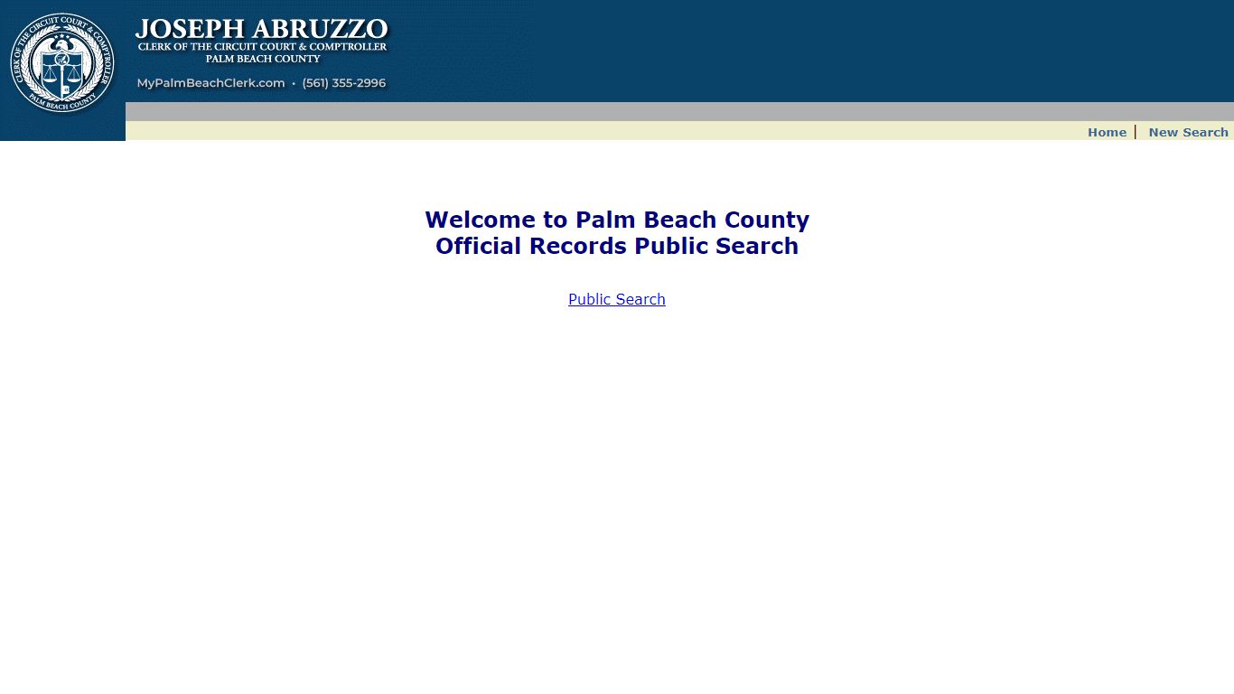 Palm Beach County Official Court Records